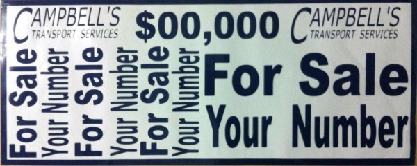 Vinyl - For Sale Signage Small set